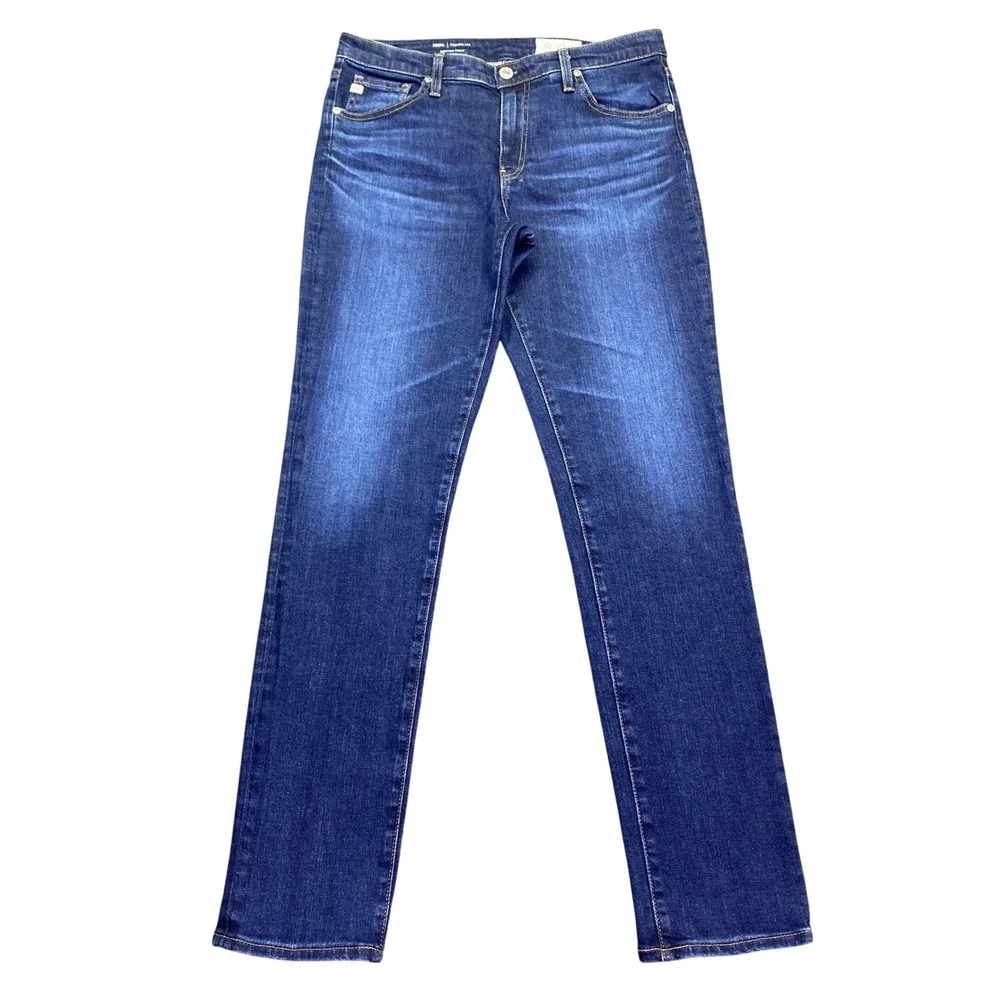 AG Adriano Goldschmied Prima Cigarette Leg Jeans Dark Wash Size 30 Grunge